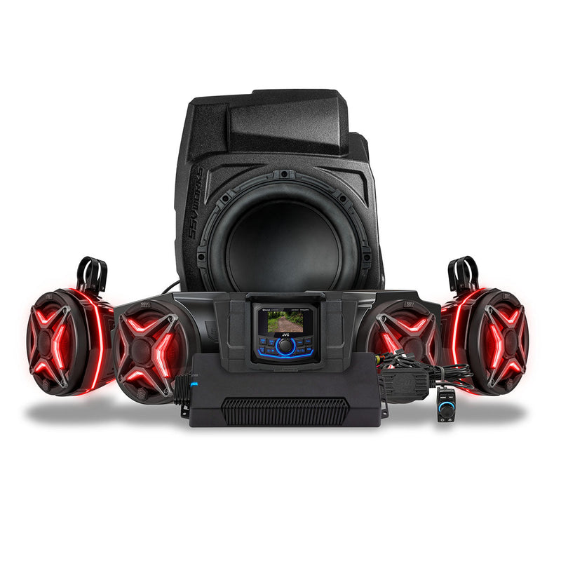 Load image into Gallery viewer, 2020-2024 Polaris® RZR PRO Series Phase-5 V-Spec 5-Speaker 1400watt System w/JVC
