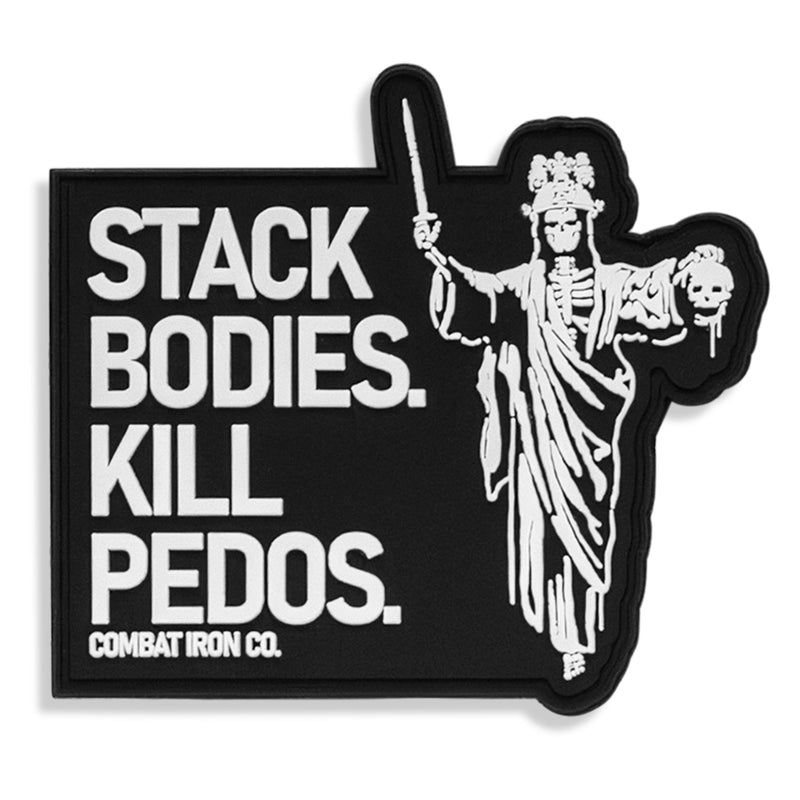 Load image into Gallery viewer, Stack Bodies. Kill Pedos Grim Reaper PVC Patch
