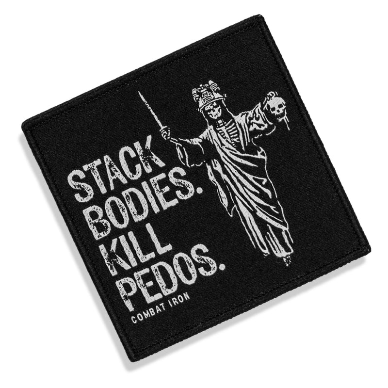 Load image into Gallery viewer, Stack Bodies. Kill Pedos Grim Reaper Velcro Patch
