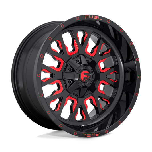 Fuel 1 Pc D612 Stroke Gloss Black Red Tinted Clear
