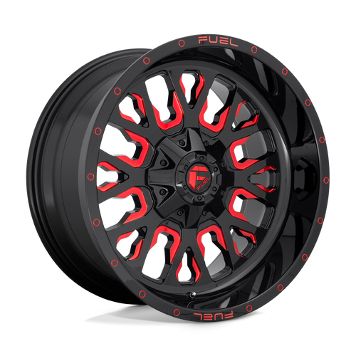 Fuel 1 Pc D612 Stroke Gloss Black Red Tinted Clear