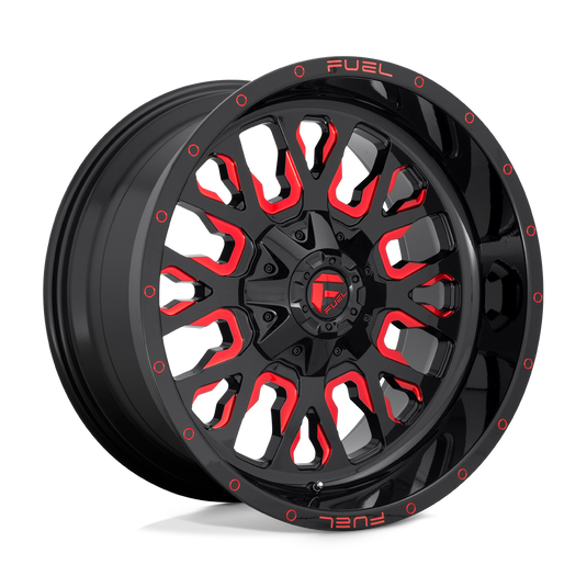 Fuel 1 Pc D612 Stroke Gloss Black Red Tinted Clear