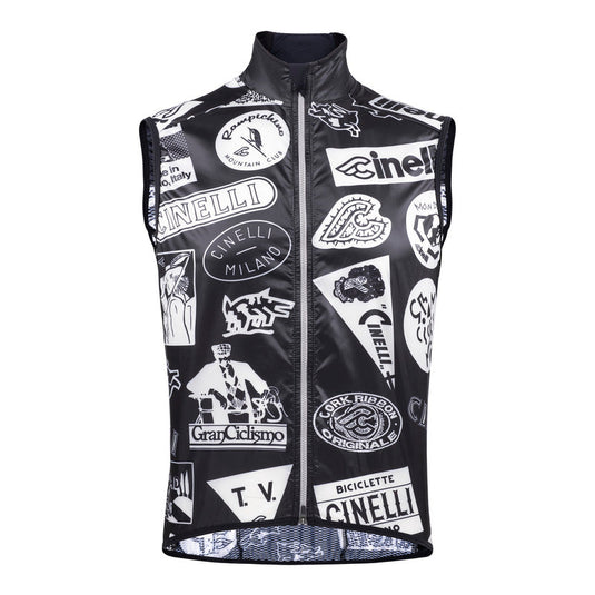 Cinelli Supercorsa Men's Windproof Vest (Black) 3XL