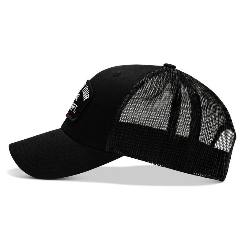 Load image into Gallery viewer, Support Your Local Fire Dept. Patch Snapback Hat
