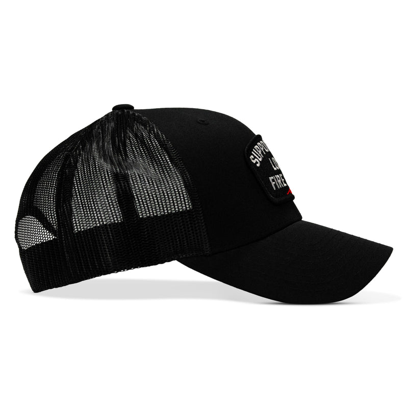 Load image into Gallery viewer, Support Your Local Fire Dept. Patch Snapback Hat
