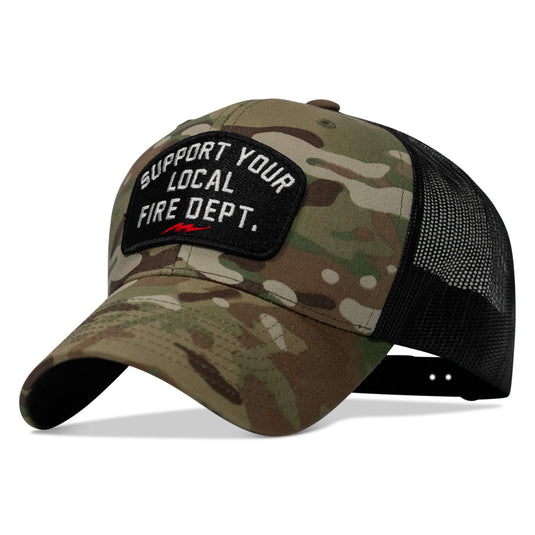 Support Your Local Fire Dept. Patch Snapback Hat