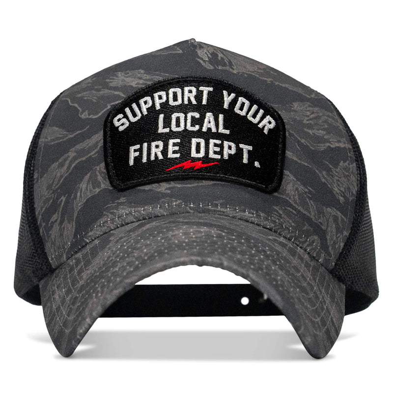 Load image into Gallery viewer, Support Your Local Fire Dept Patch Five Panel Breacher Snapback Hat
