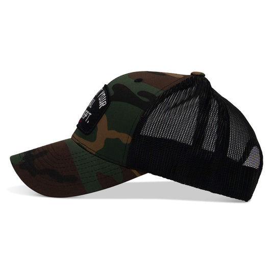 Support Your Local Fire Dept. Patch Snapback Hat