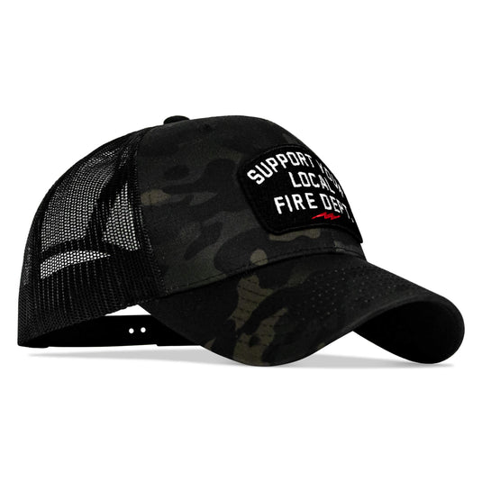 Support Your Local Fire Dept. Patch Snapback Hat