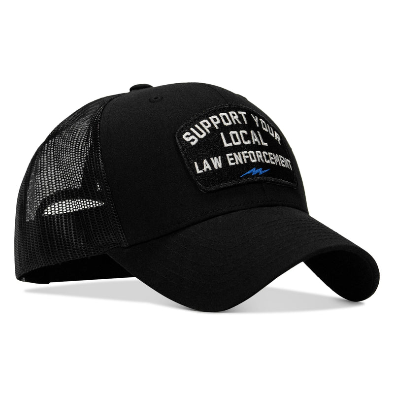 Load image into Gallery viewer, Support Your Local Law Enforcement Mid-Profile Snapback Hat
