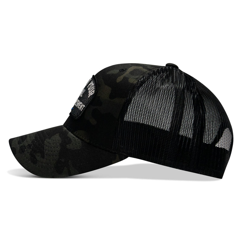 Load image into Gallery viewer, Support Your Local Law Enforcement Mid-Profile Snapback Hat
