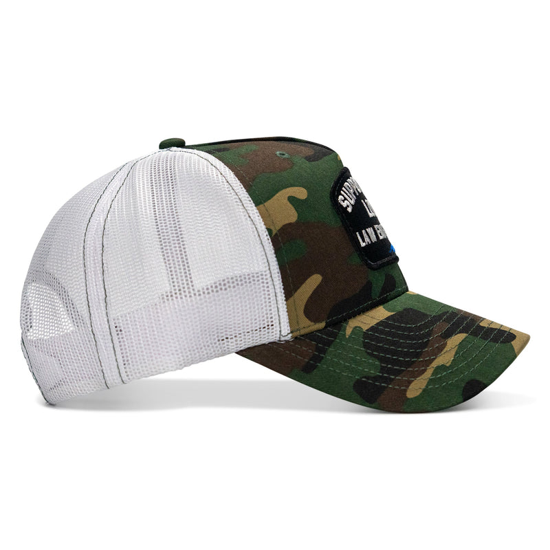 Load image into Gallery viewer, Support Your Local Law Enforcement Mid-Profile Snapback Hat
