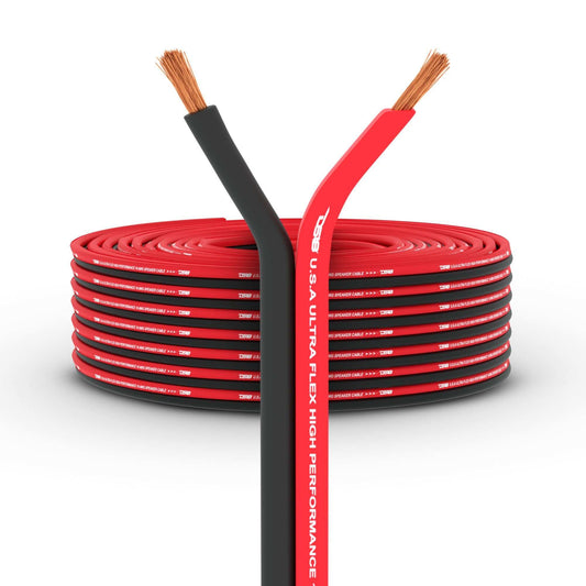 DS18 SW-12GA-100RB 12-GA Ultra Flex CCA Speaker Wire 100 Ft - Skoutley Outdoors LLC