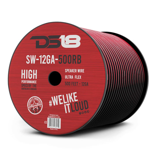 12-GA Speaker Wire 500 Feet - Red - Skoutley Outdoors LLC
