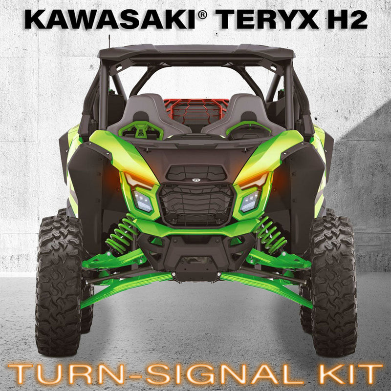 Load image into Gallery viewer, Turn-Signal Plug-&amp;-Play Kit | 2026 Kawasaki® Teryx H2 | Sequential Front LED Lights w/Taillight Integration
