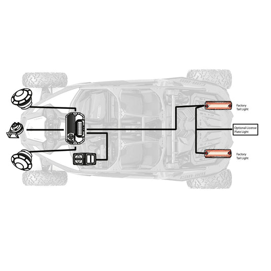 Tango2 Vehicle Specific Turn-Signal Kit with All-In-One Controller and Taillight Integration