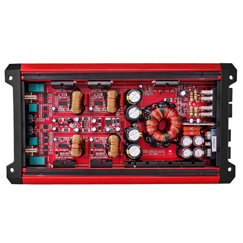 Load image into Gallery viewer, SXE Class D 4-Channel  Full-Range Car Amplifier 4 x 200 RMS @4 Ohm 3000 Watts
