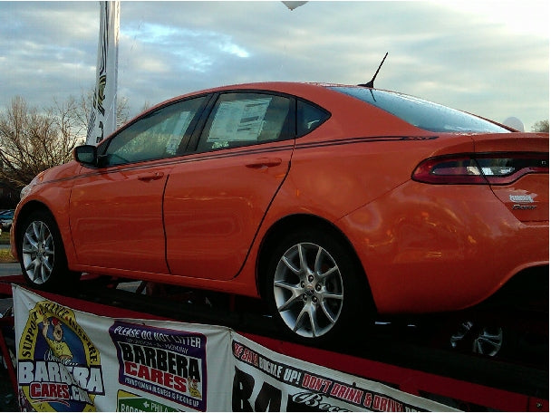 Load image into Gallery viewer, &quot;SXT&quot; Side Stripe Decals for 2013-2016 Dodge Dart (x2)
