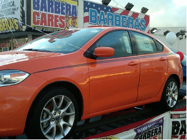 Load image into Gallery viewer, &quot;SXT&quot; Side Stripe Decals for 2013-2016 Dodge Dart (x2)
