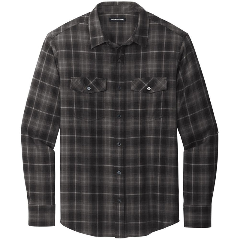 Load image into Gallery viewer, Deep Black Premium Flannel
