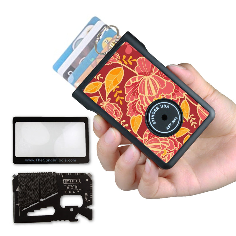 Load image into Gallery viewer, Safety Wallet With Personal Alarm Multi Functional Tool (Pink Marble)
