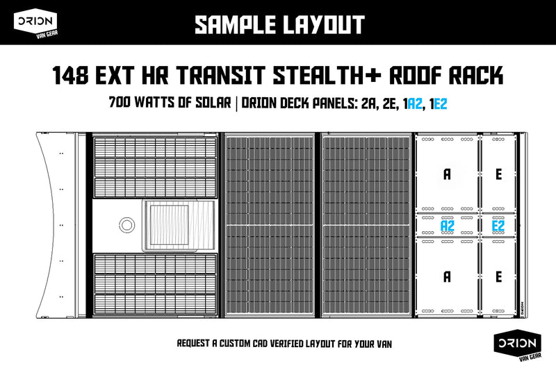 Load image into Gallery viewer, Ford Transit Roof Deck Panels 2.0 – Flush Hardware
