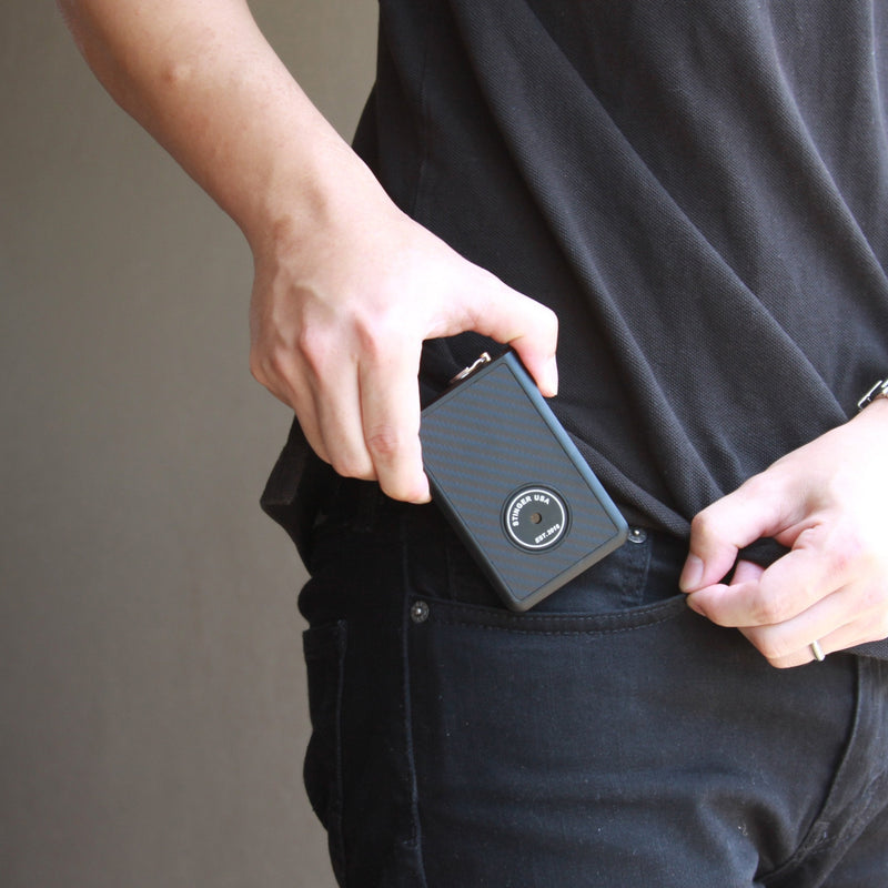 Load image into Gallery viewer, Safety Wallet With Personal Alarm Multi Functional Tool (Black Marble)
