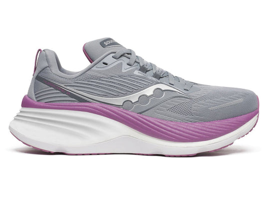 Women's Saucony Hurricane 24, Flint/Viola, 9 B Medium - Skoutley Outdoors LLC