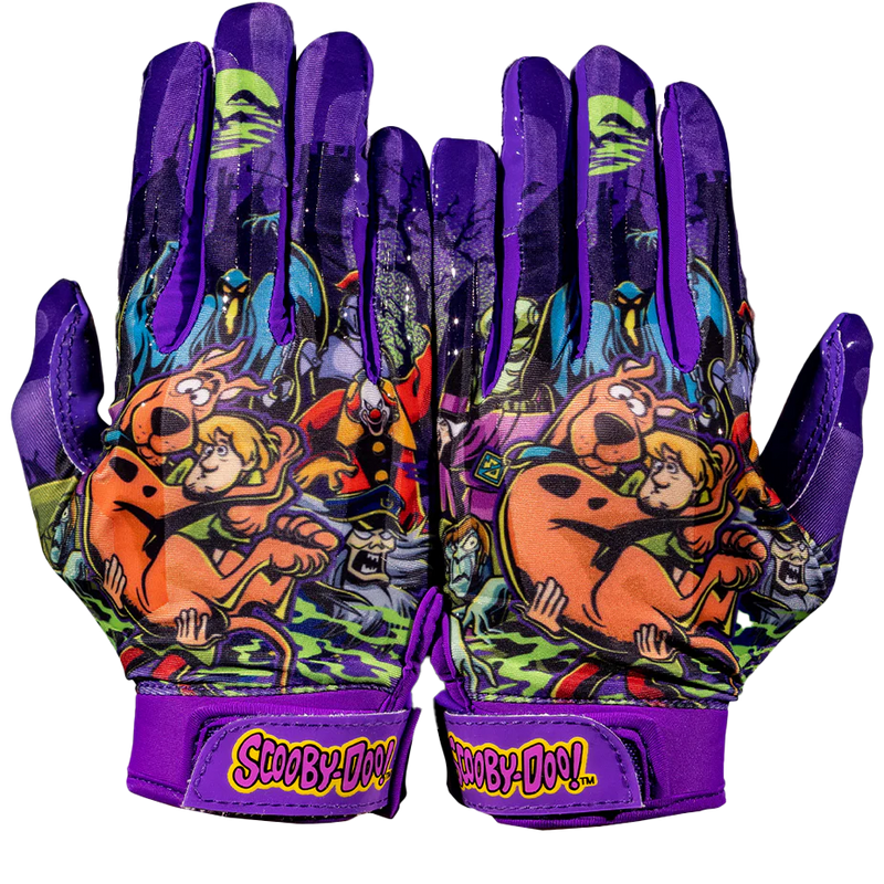 Load image into Gallery viewer, Scooby-Doo 'Unmasked' Football Gloves - VPS1 by Phenom Elite

