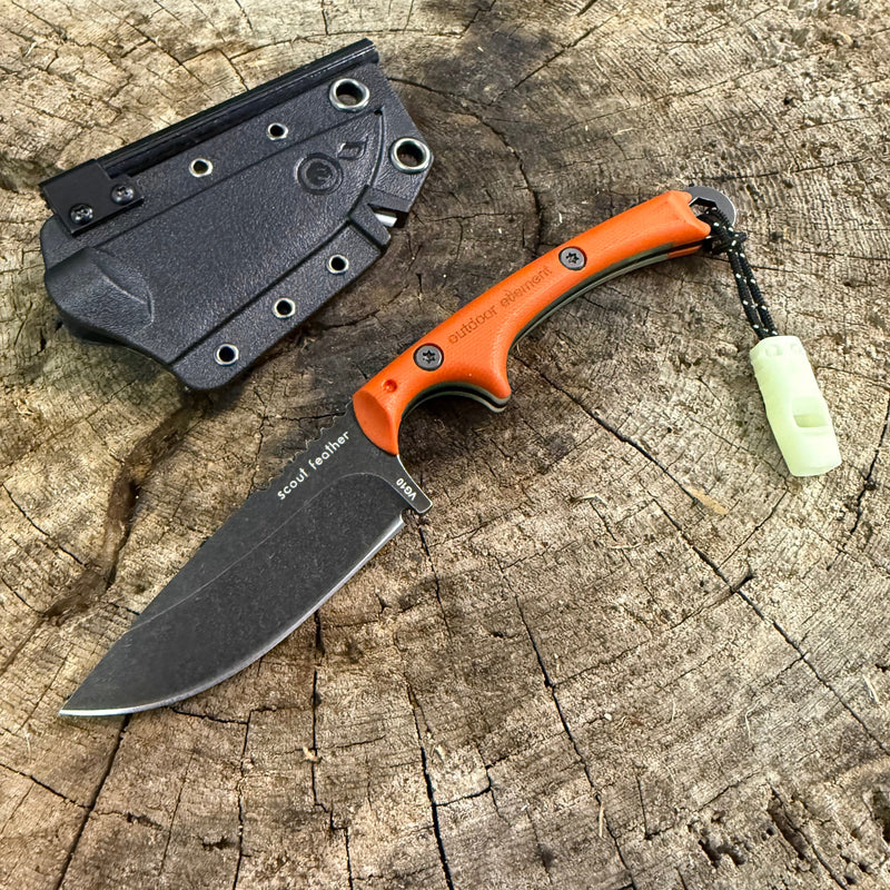 Load image into Gallery viewer, Scout Feather Adventure Survival Knife
