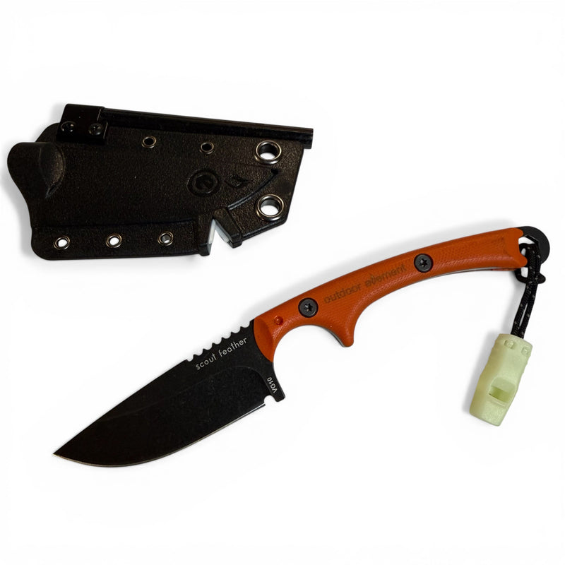 Load image into Gallery viewer, Scout Feather Adventure Survival Knife
