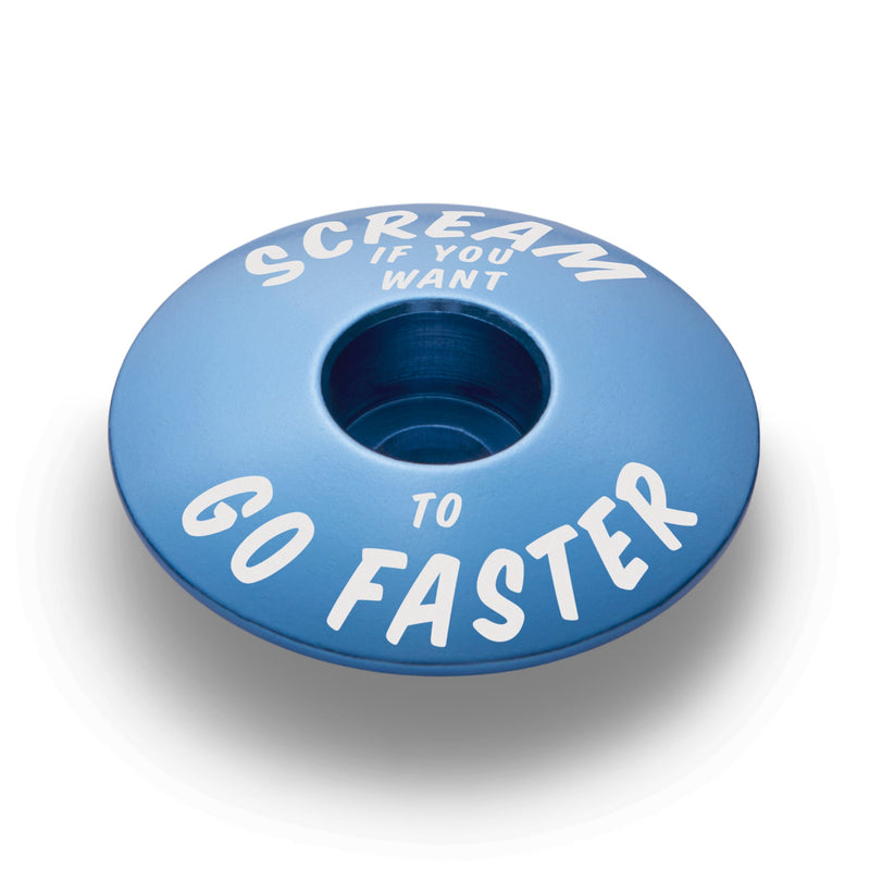 Load image into Gallery viewer, Scream If You Want to Go Faster - Bicycle Headset Cap
