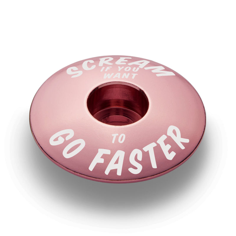 Load image into Gallery viewer, Scream If You Want to Go Faster - Bicycle Headset Cap
