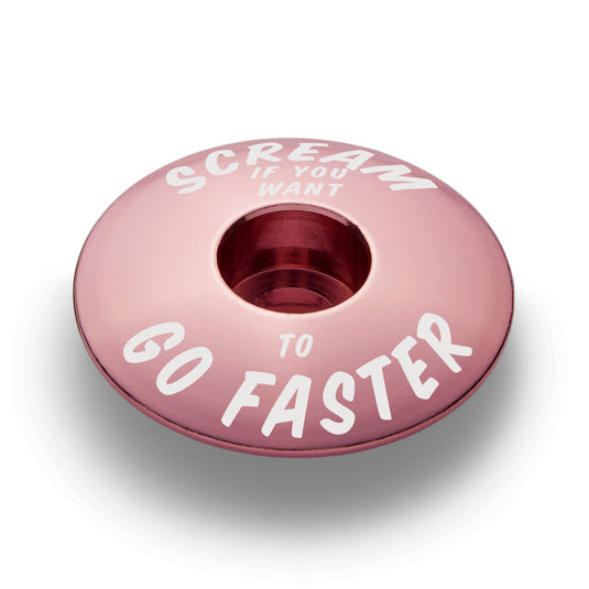 Scream If You Want to Go Faster - Bicycle Headset Cap
