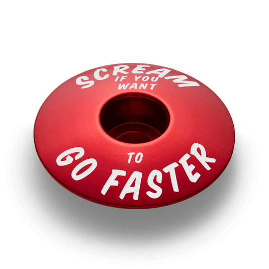 Scream If You Want to Go Faster - Bicycle Headset Cap