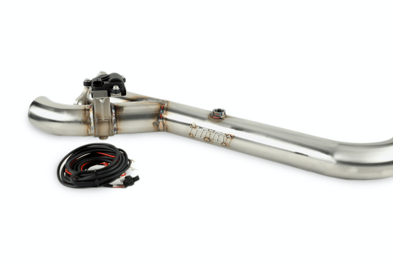 Load image into Gallery viewer, Trinity Racing Side Piece Header Pipe &amp; Electronic Cutout for RZR Pro XP / Turbo R
