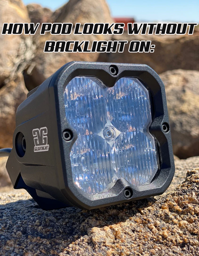 Load image into Gallery viewer, Amber Backlit Race Pod Pair Bundle With Wiring Harness
