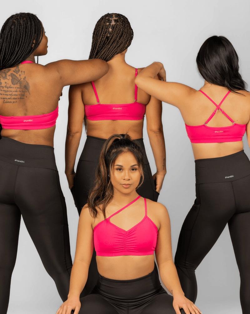 Load image into Gallery viewer, Adjustable Bra – Battle Cry Pink
