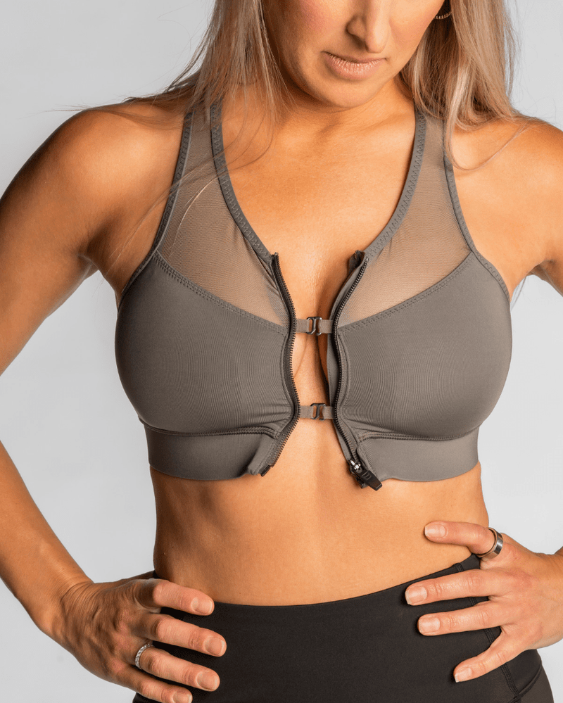 Load image into Gallery viewer, The Closer Bra – Magnetic Gray
