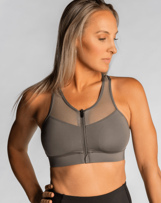 Load image into Gallery viewer, The Closer Bra – Magnetic Gray
