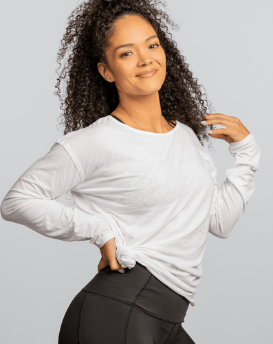 Hello Sunshine UPF Long Sleeve – No Headlights White