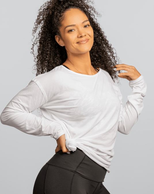 Hello Sunshine UPF Long Sleeve – No Headlights White