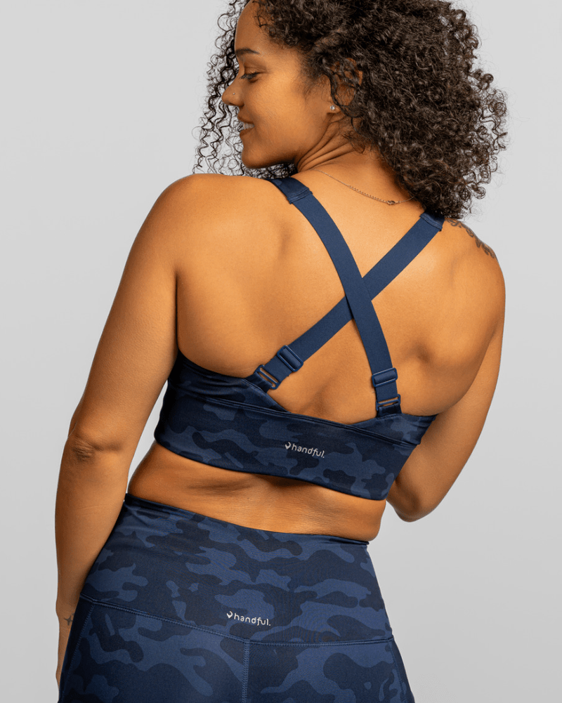 Load image into Gallery viewer, Gametime Bra – Looker (Navy Camo)
