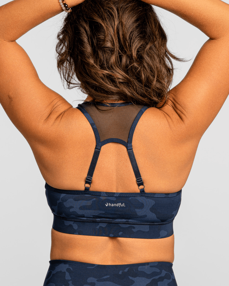 Load image into Gallery viewer, The Closer Bra – Looker (Navy Camo)
