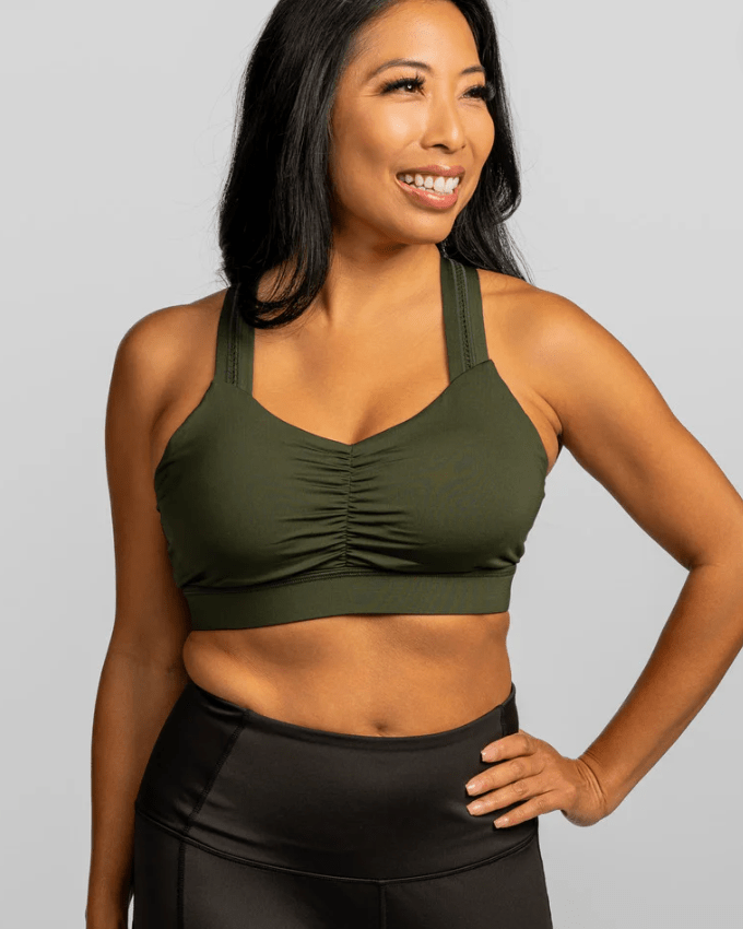 Load image into Gallery viewer, Y-Back Bra – JunipHer (Forest Green)
