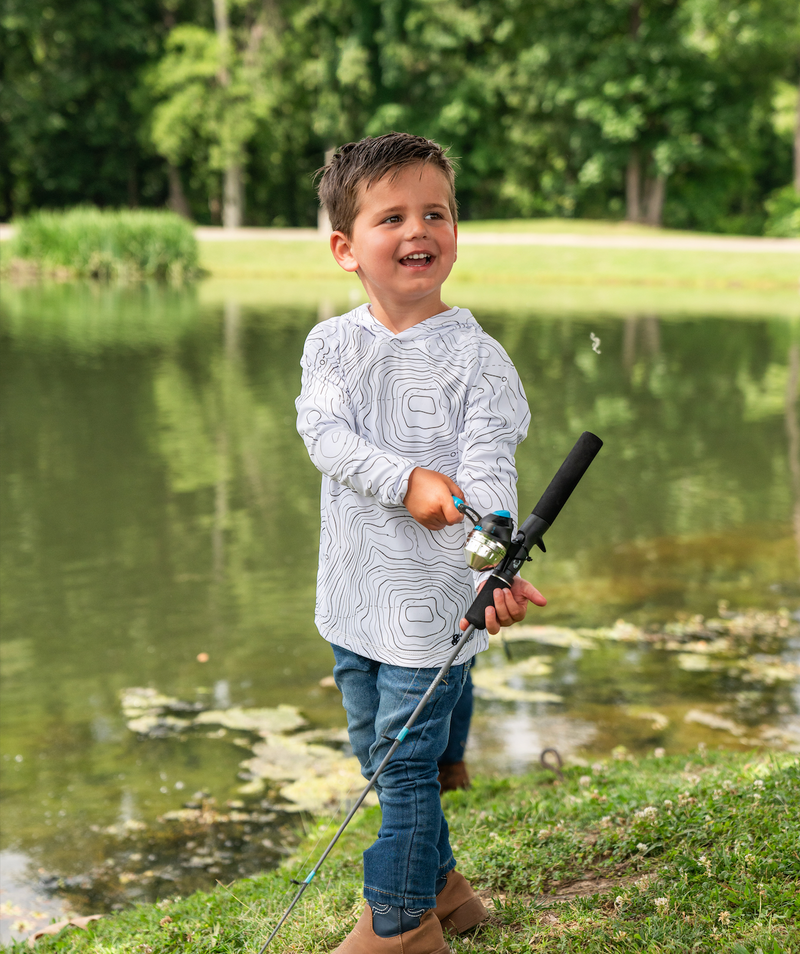 Load image into Gallery viewer, Toddler Topographical Performance Hoodie
