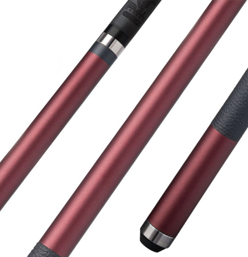 Load image into Gallery viewer, &quot;Bull Carbon&quot; Matte Maple Cue Stick Butt with Leather Lore Wrap
