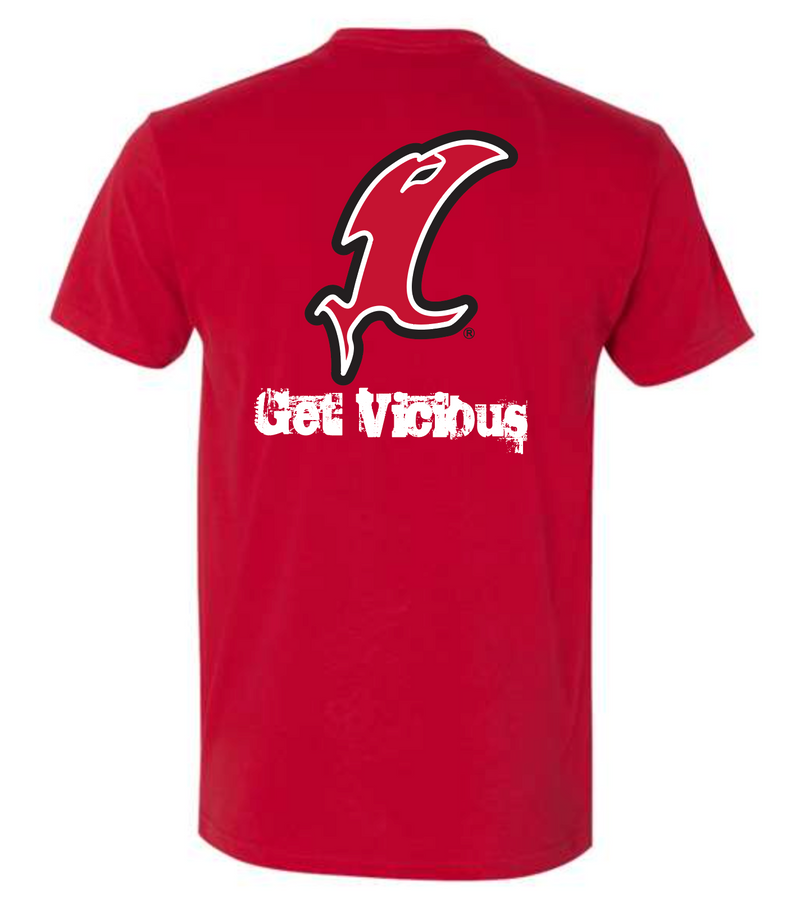 Load image into Gallery viewer, Vicious Classic "Get Vicious" Logo Tee - Premium Red
