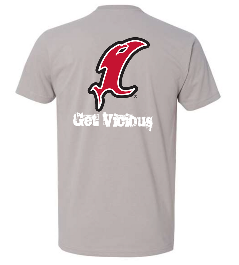 Load image into Gallery viewer, Vicious Classic "Get Vicious" Logo Tee - Premium Gray
