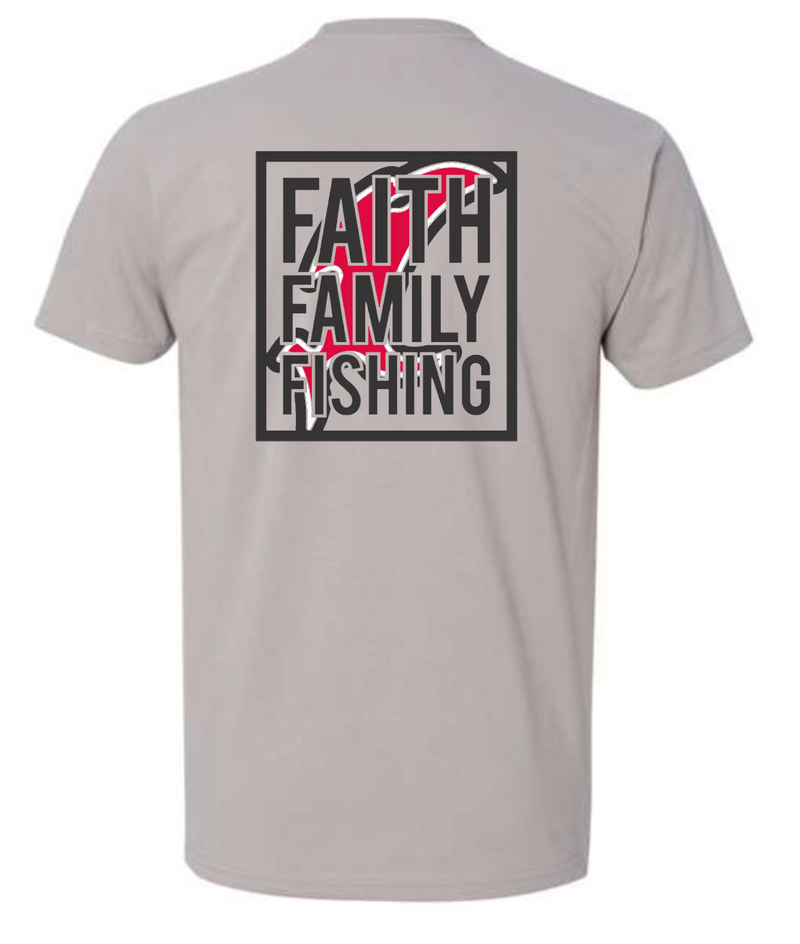 Load image into Gallery viewer, Vicious Faith, Family &amp; Fishing Tee - Premium Gray
